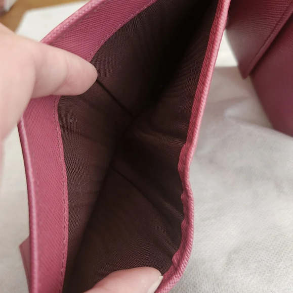 Prada Amethyst Dark Pink Compact Wallet - Picture 9 of 13